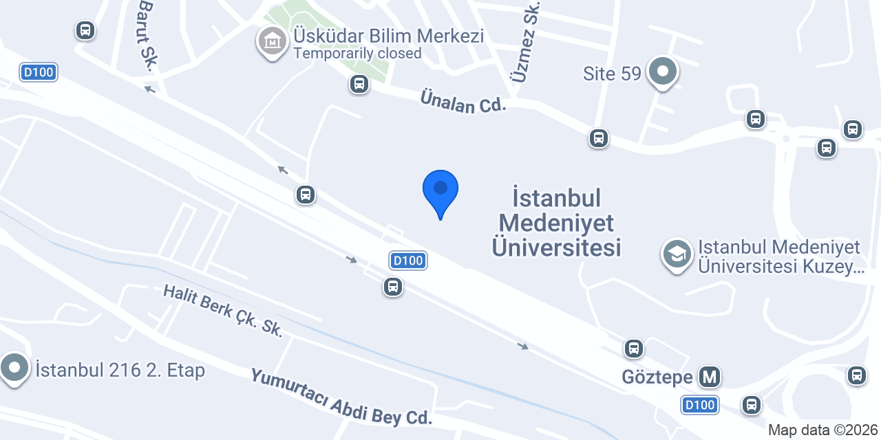 İstanbul Medeniyet University Project Development and Coordination Office konumu