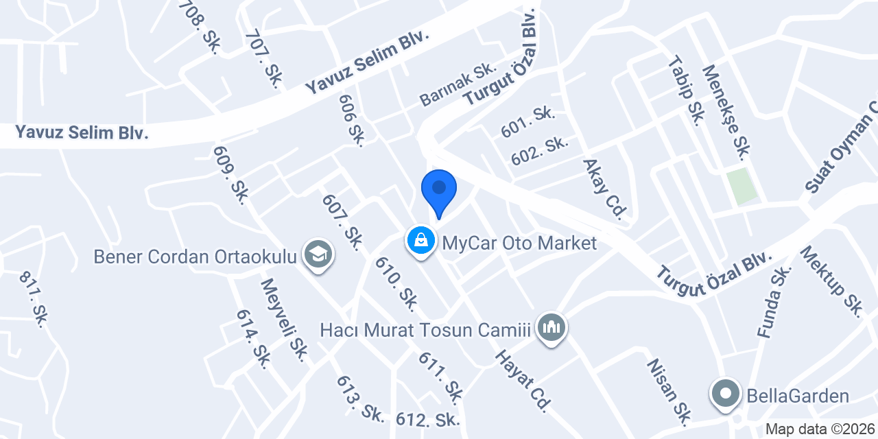 Ayyıldız Yapı Mantolama konumu