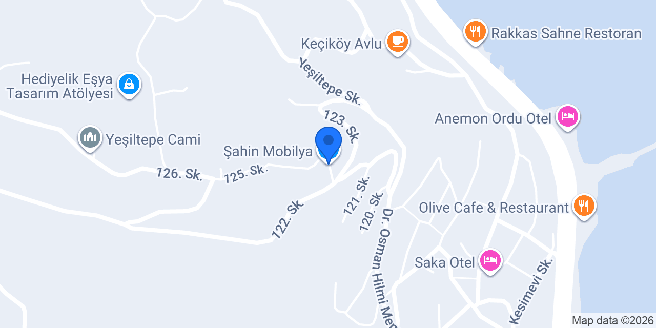 Şahin Mobilya konumu
