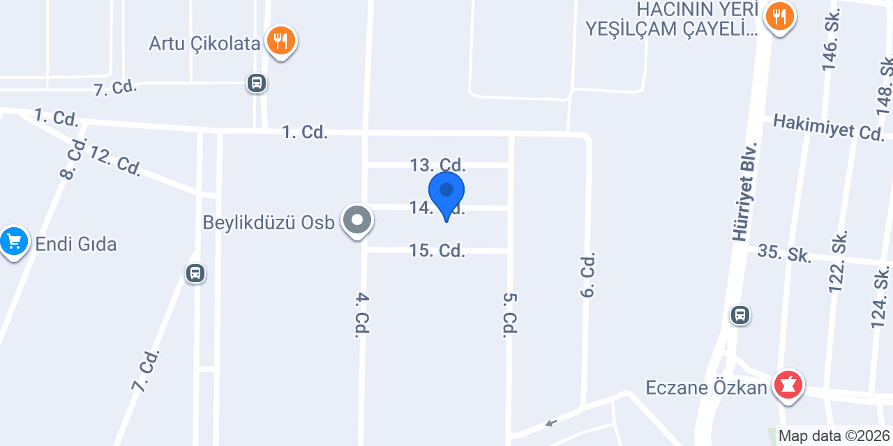 Depar Çelik Konstrüksüyon konumu