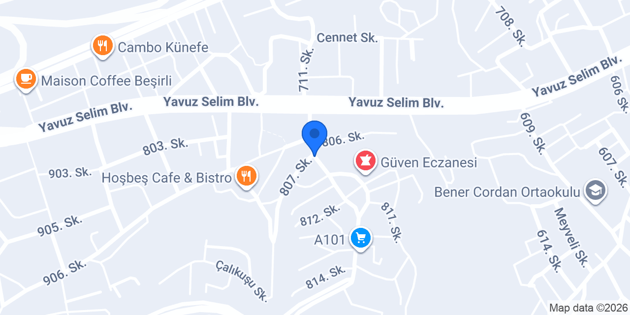 Gizem Erkek Kuaförü konumu