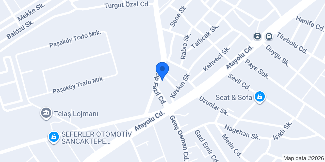 Aranha İstanbul İnşaat konumu