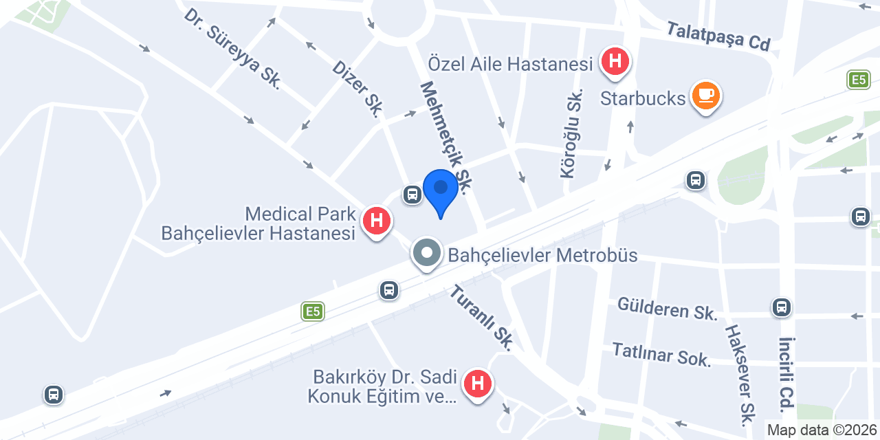 Op. Dr. Ebru Topuz konumu