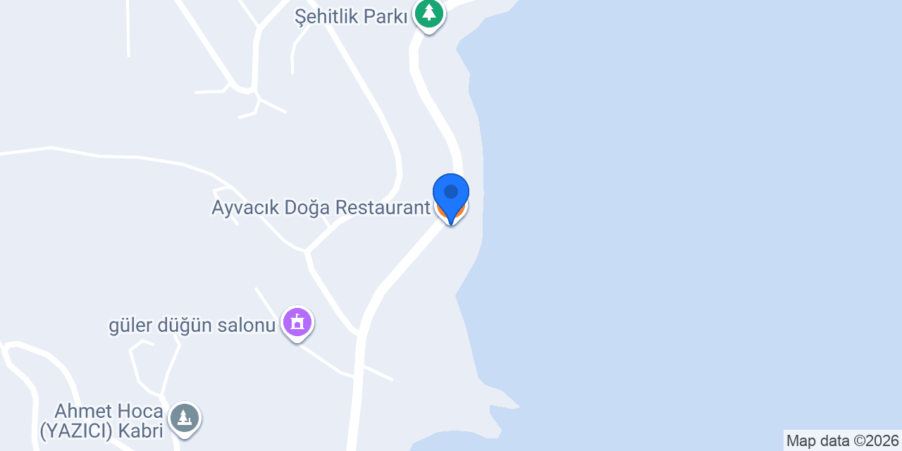 Ayvacık Doğa Restaurant konumu