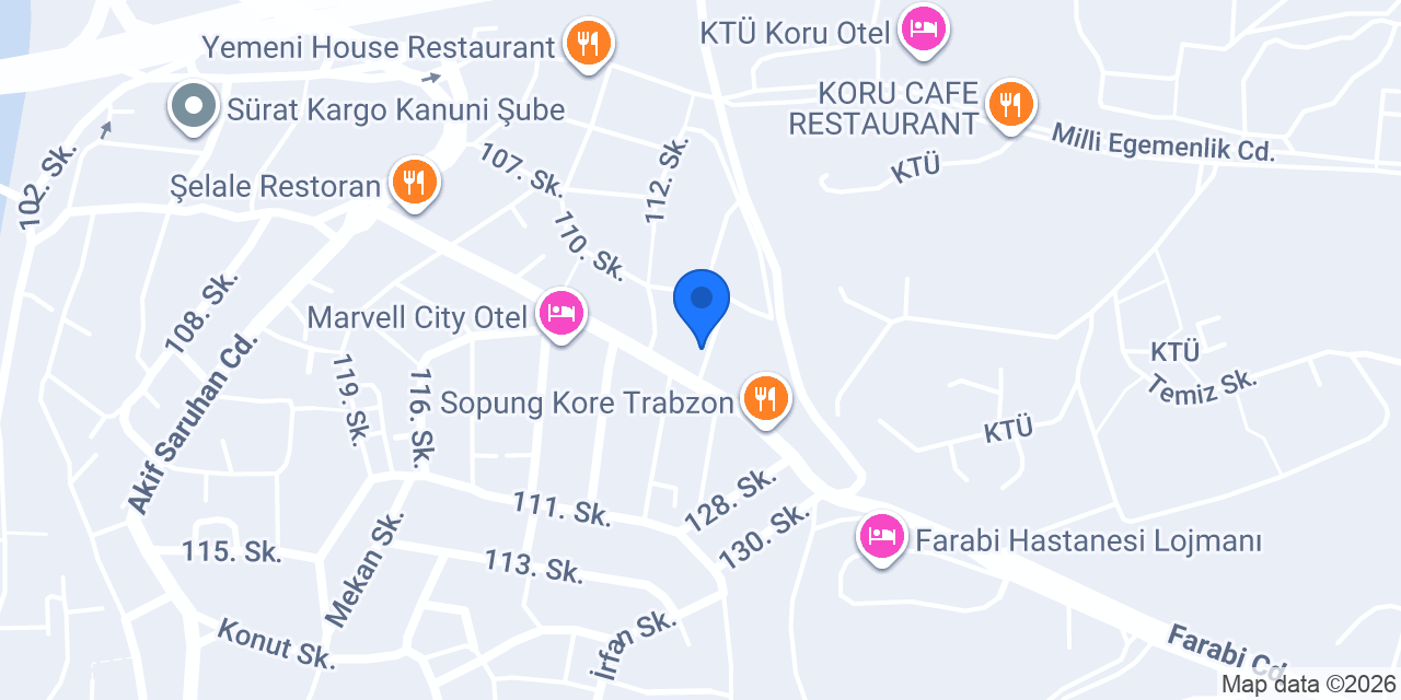 ÜNİVERSİTE SÜRÜCÜ KURSU konumu