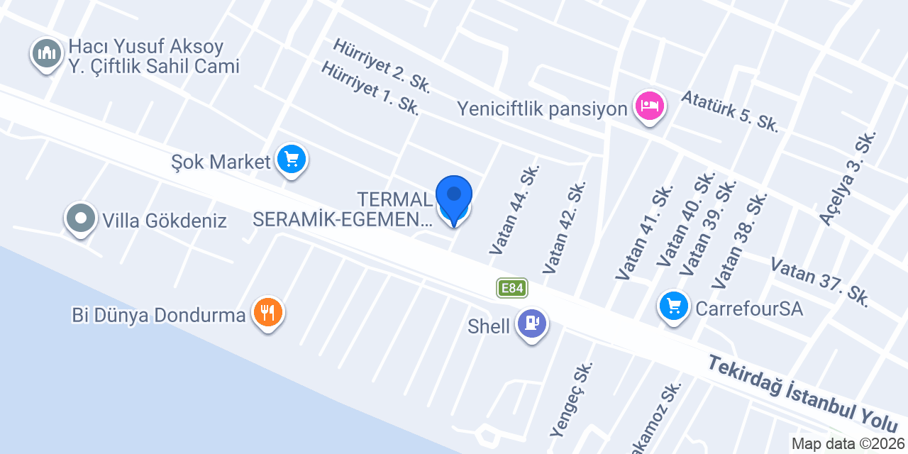 TERMAL SERAMİK-EGEMEN YAPI konumu