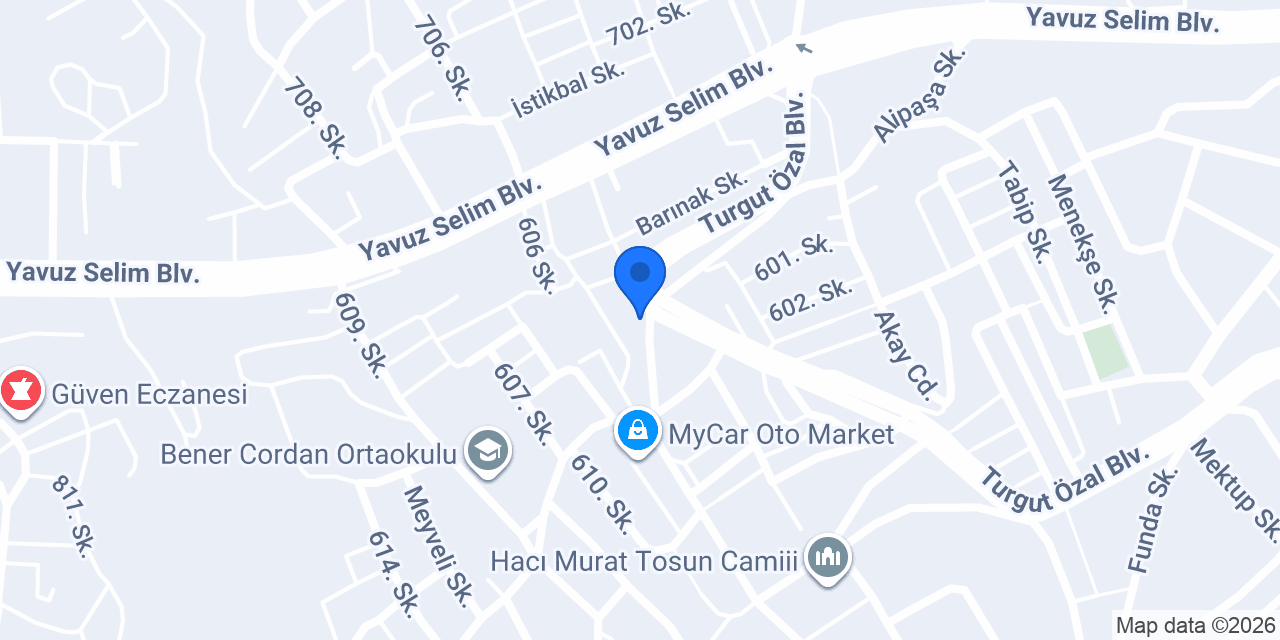 Özbayramoğlu Pide konumu