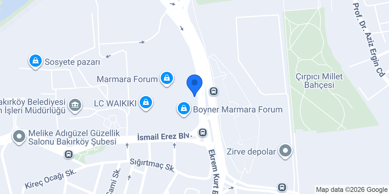 Eta Bakery Marmara Forum AVM konumu