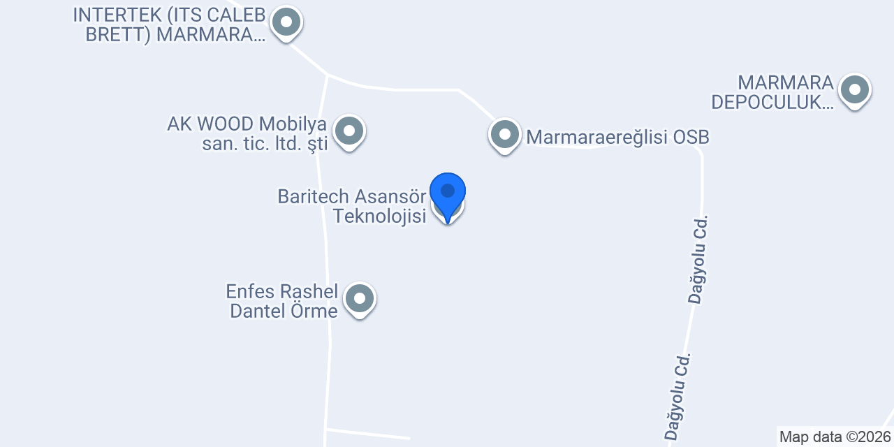 Baritech Asansör Teknolojisi konumu