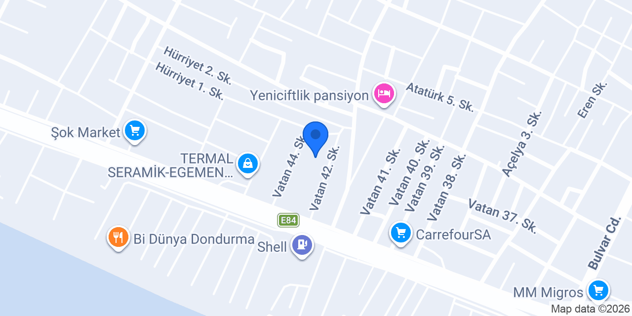 Yeniçiftlik Pınar Pansiyon konumu