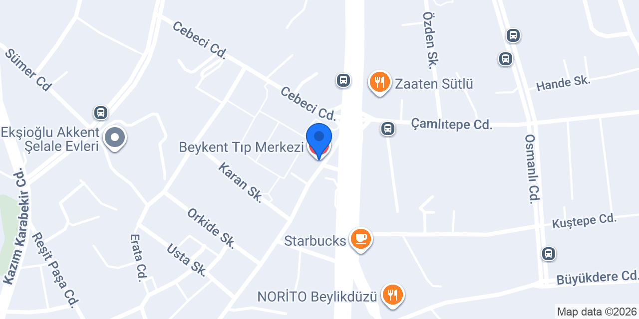 Beykent Tıp Merkezi konumu