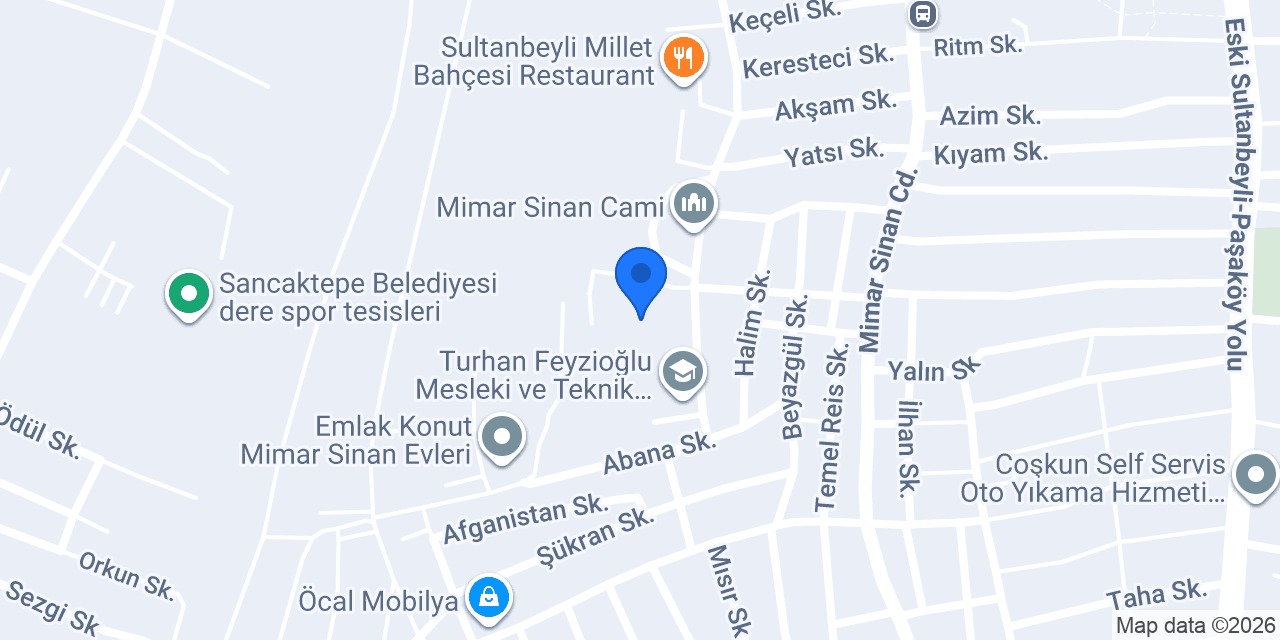 Ahi Evran İlkokulu konumu