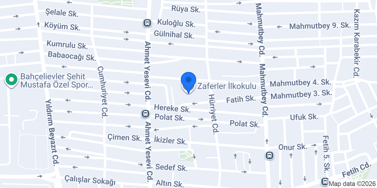 Zaferler İlkokulu konumu