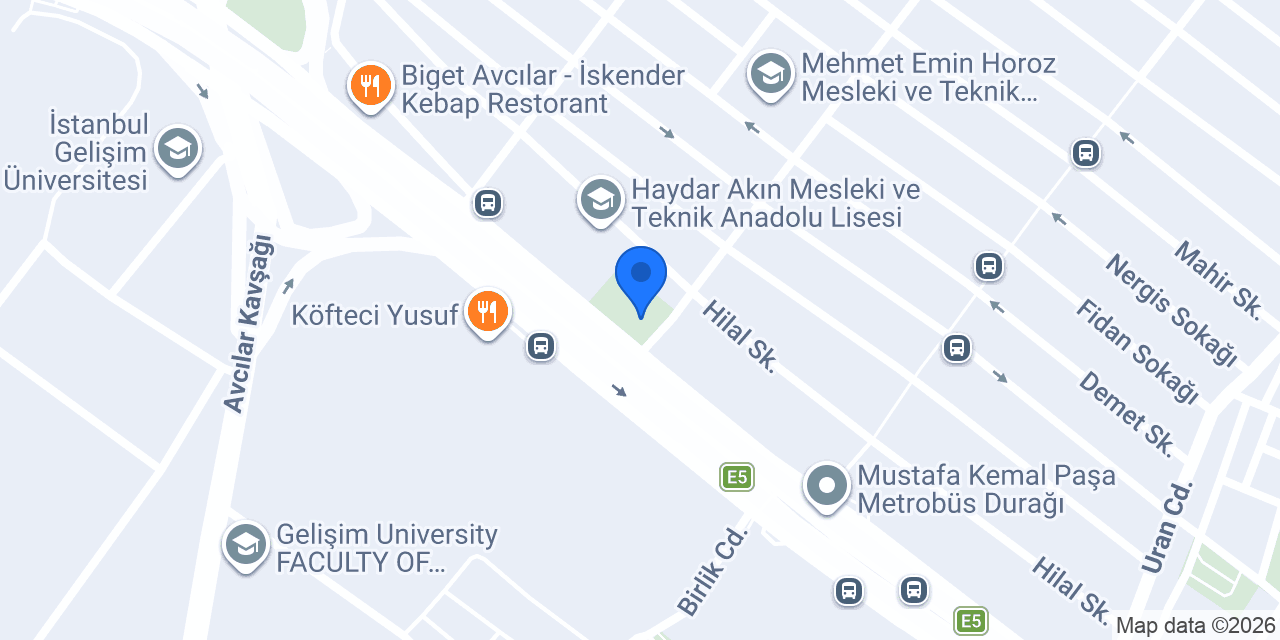 Avcılar Botanik konumu