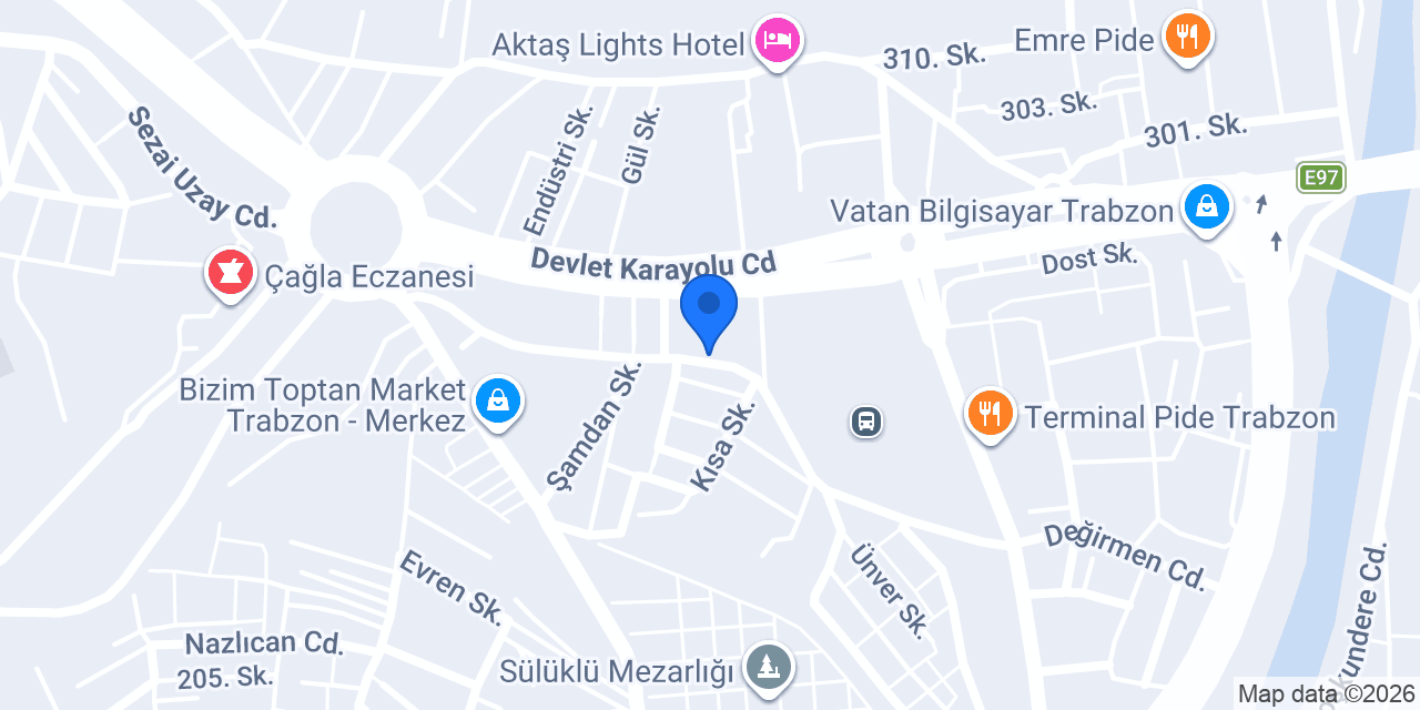 Esnaf Köfte Salonu konumu