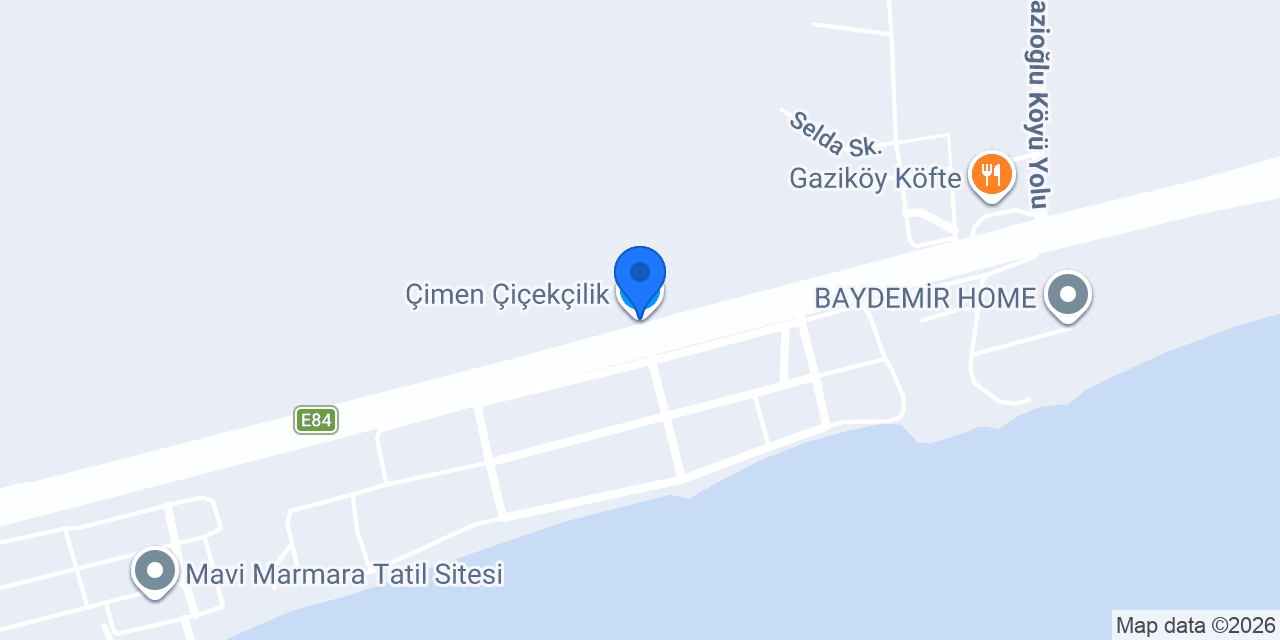 Çimen Çiçekçilik konumu