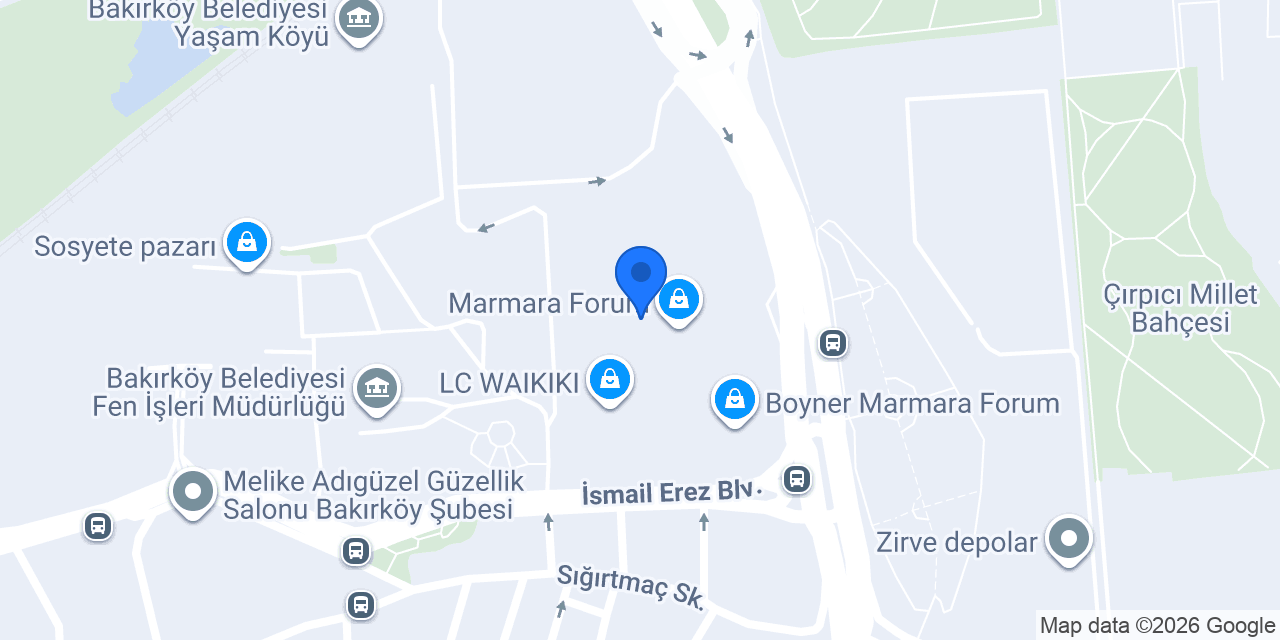 Altınbaş Marmara Forum AVM konumu