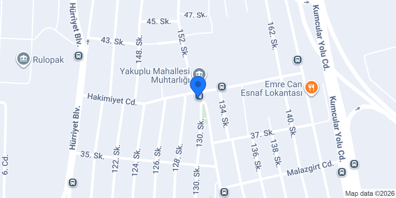 Efsane Unlu Mamülleri konumu