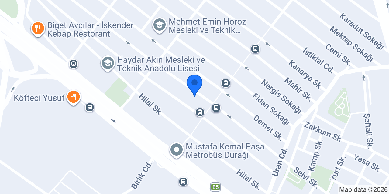 MAK İNŞAAT konumu