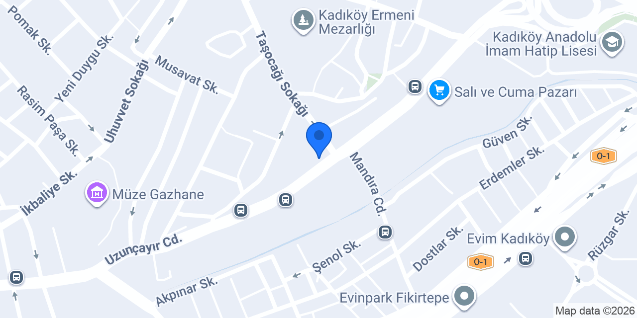 Pizzabulls Hasanpaşa - Kadıköy konumu