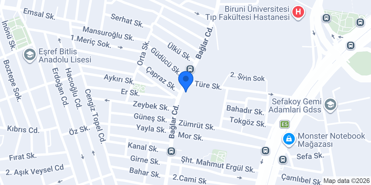 BAĞLAR TEKEL & GIDA konumu