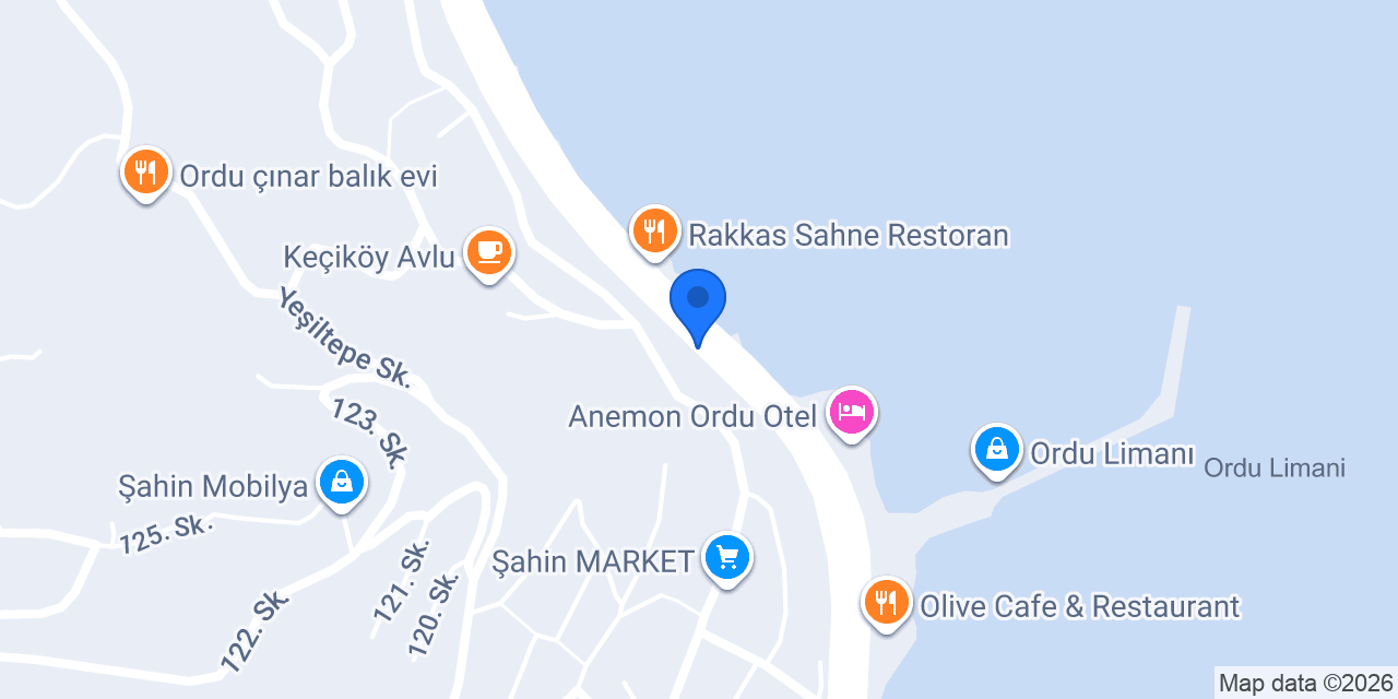 Ordu Defterdarlığı konumu