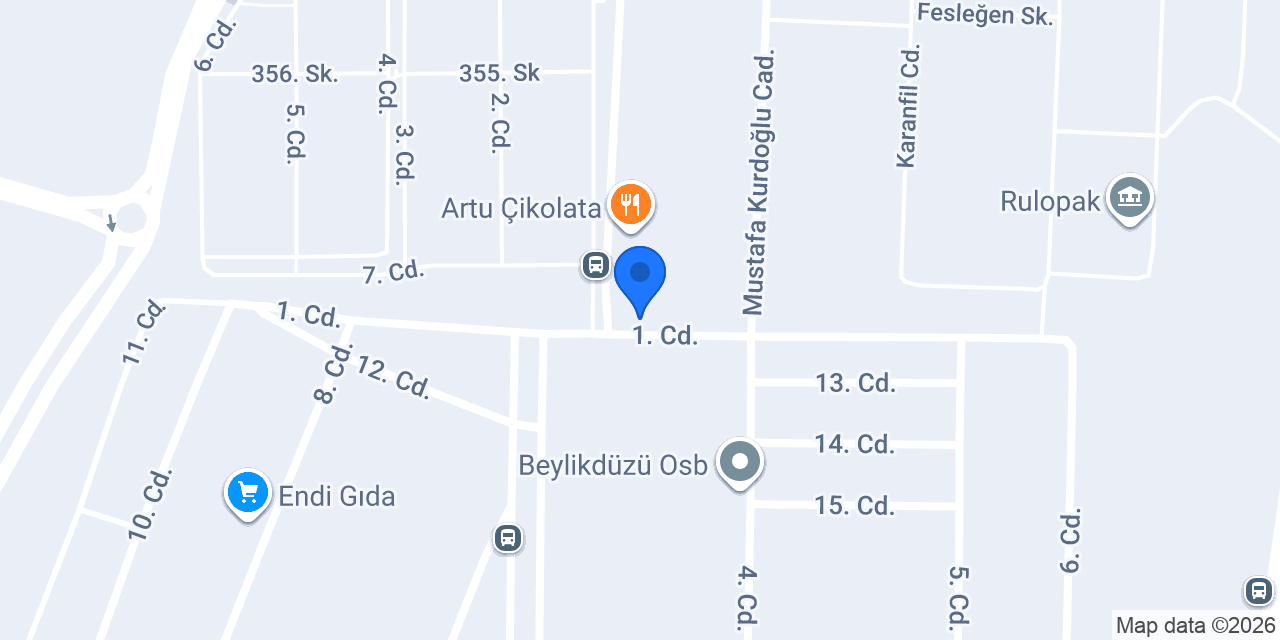 Öztat Cafe Pastane konumu