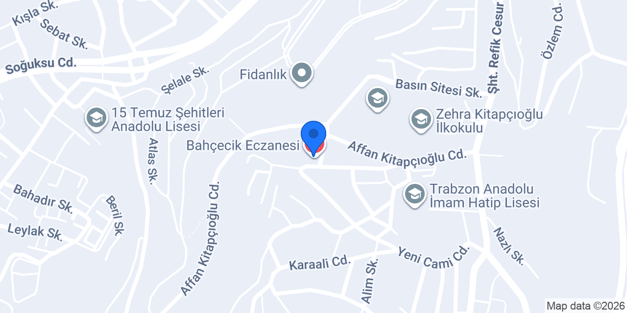 Bahçecik Eczanesi konumu
