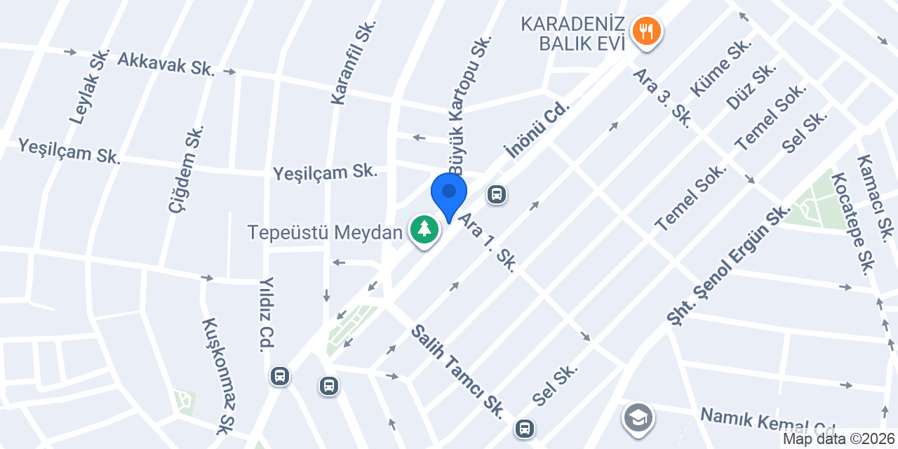 Tepeüstü Aile Sağlığı Merkezi konumu