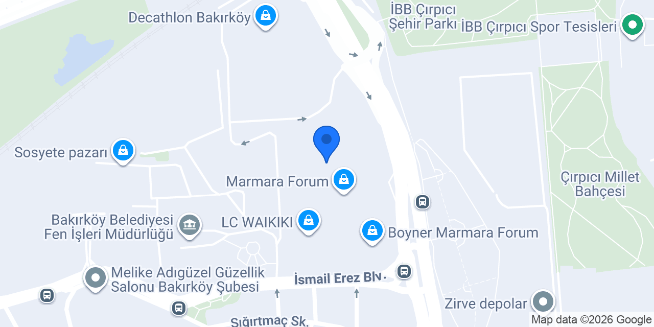Derimod - Marmara Forum AVM konumu