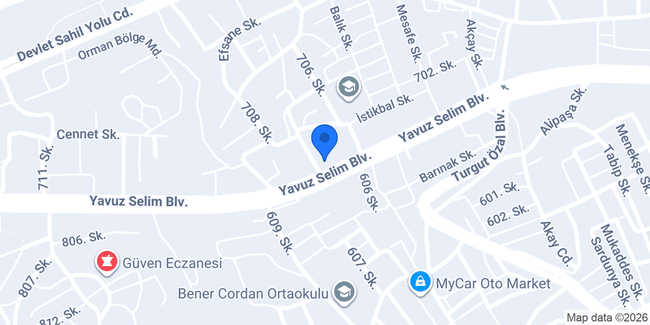 Turuncu Ticaret konumu