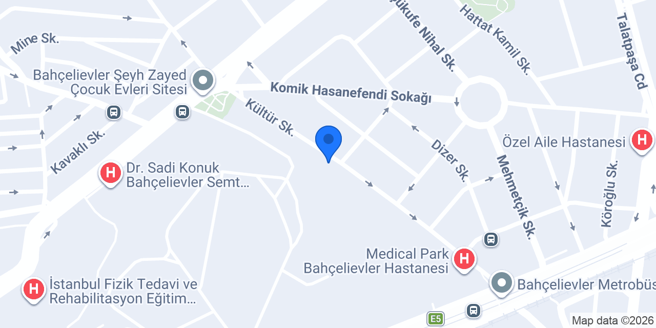Op. Dr. Gönül Kazezoğlu konumu