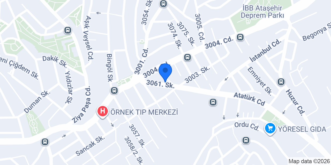 Erkan Yavuz Mobilya | Ataşehir Şube konumu