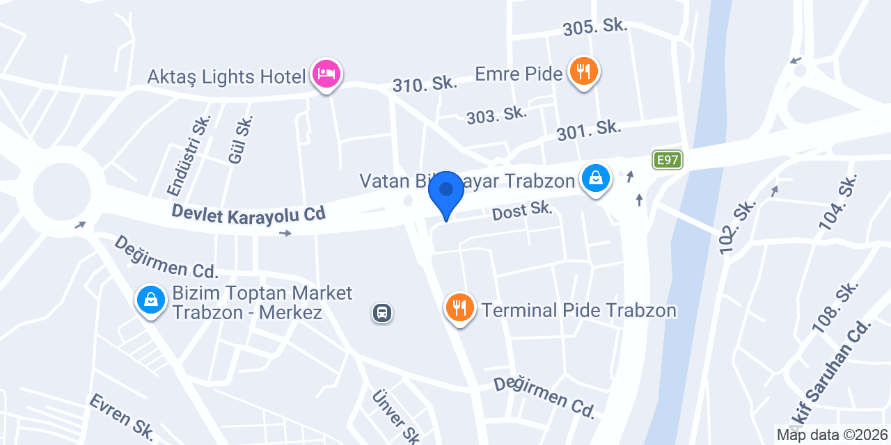 Trabzon Taksi 7/24 konumu