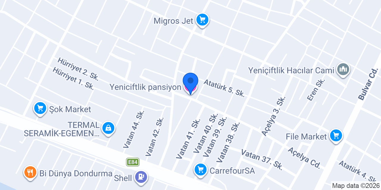 Yeniciftlik pansiyon konumu