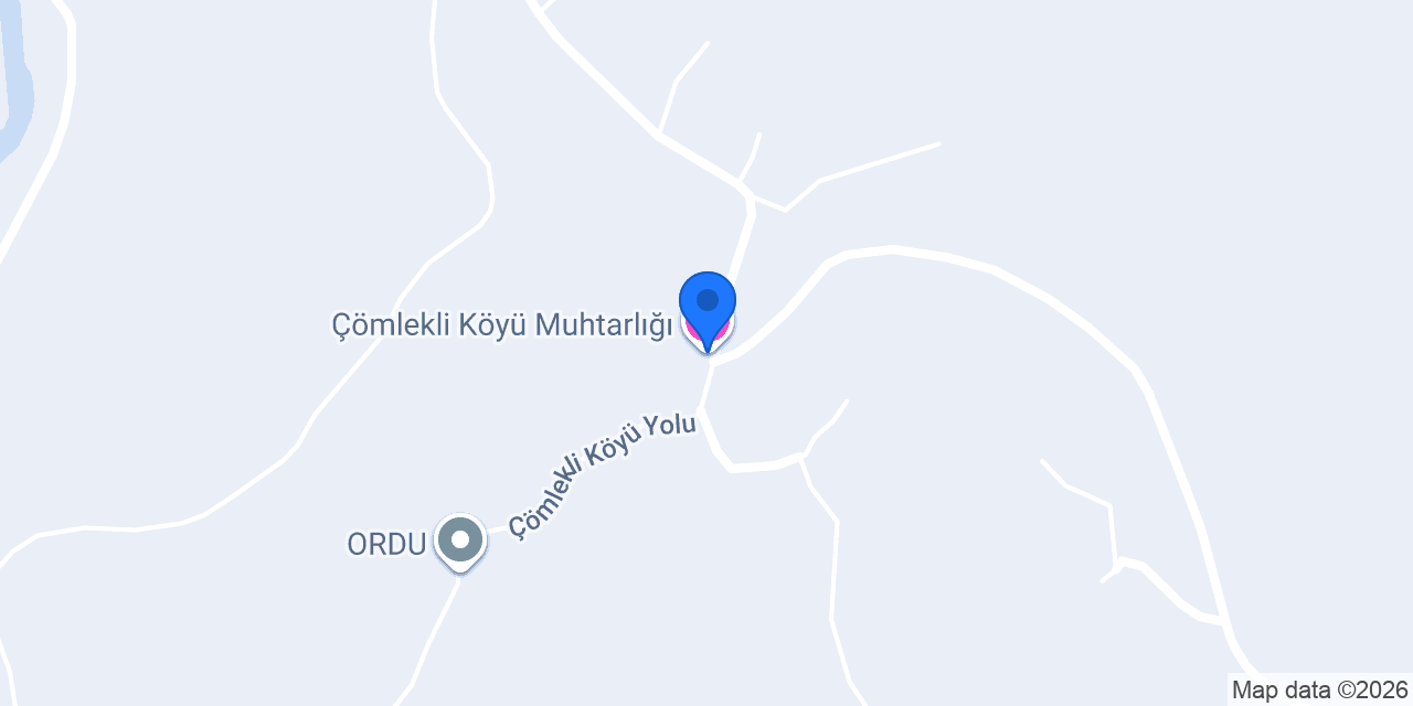 Çömlekli Köyü Muhtarlığı konumu