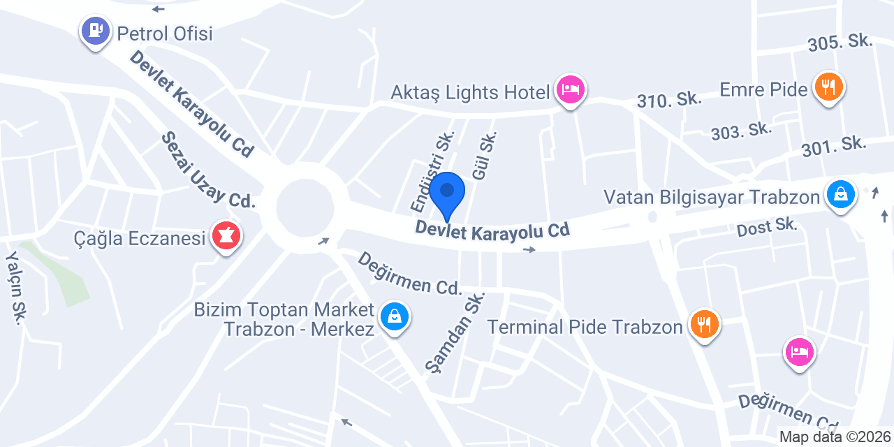Erbay Yapı Market konumu