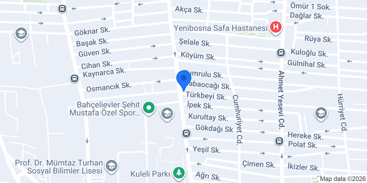 Özel İlke Hastanesi Bahçelievler konumu