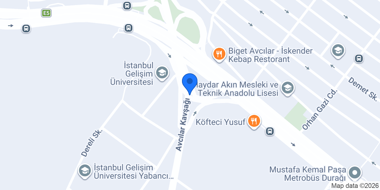 Cabbin duş konumu