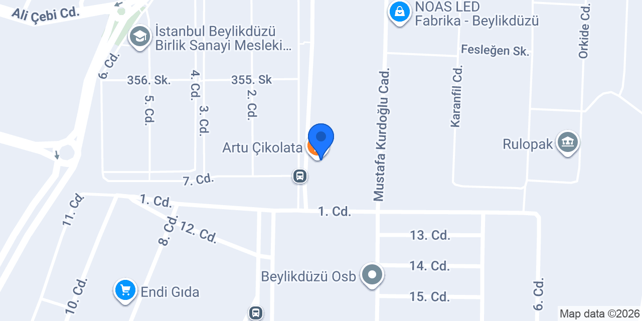 Artu Çikolata konumu
