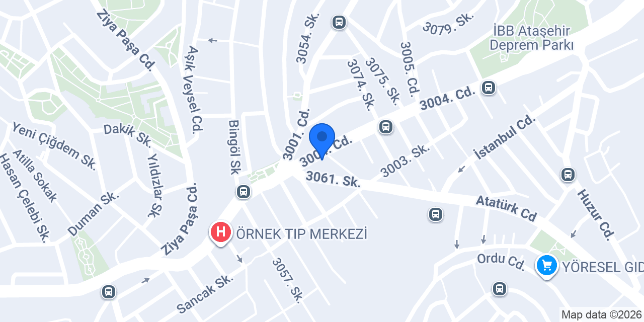 Hamam Ataşehir konumu