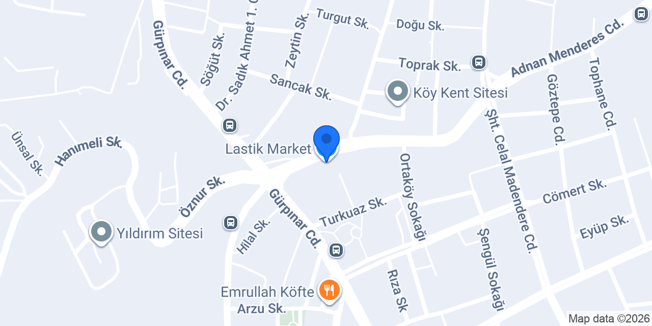 Lastik Market konumu