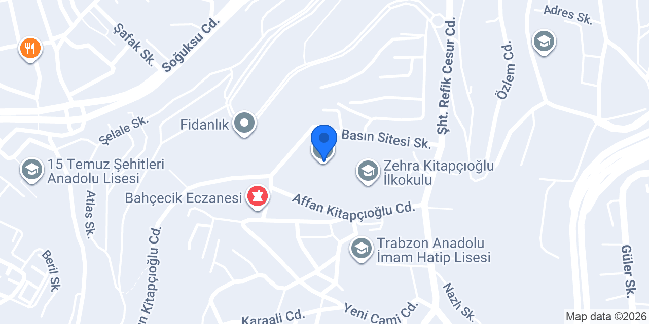 Affan Kitapçıoğlu Anadolu Lisesi konumu