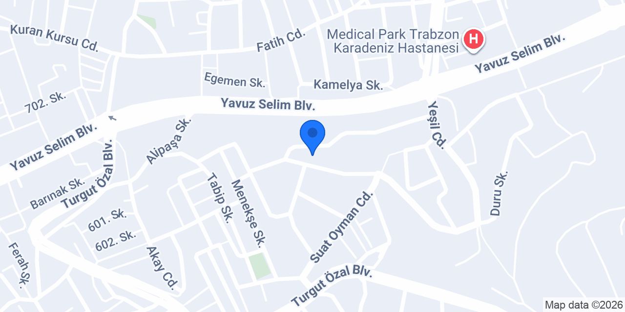 B-Fit Studio Trabzon konumu