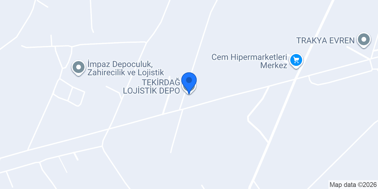 TEKİRDAĞ LOJİSTİK DEPO konumu
