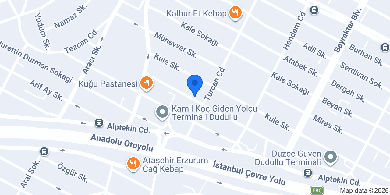 dadaş turizm dudullu terminali konumu
