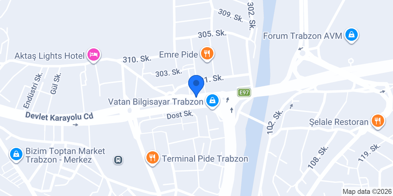 Yapı Kredi - Değirmendere Şubesi konumu