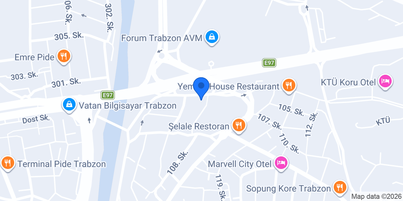 Özdin Çiçekçilik Trabzon konumu