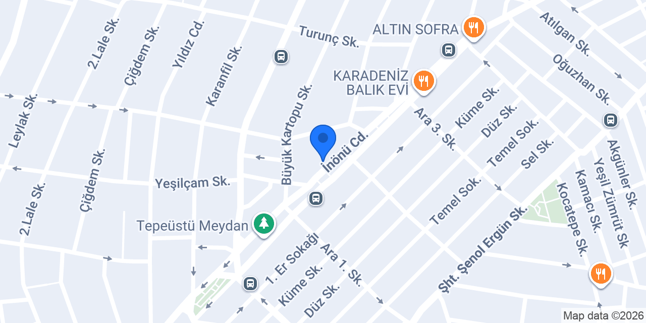İnci Avm konumu