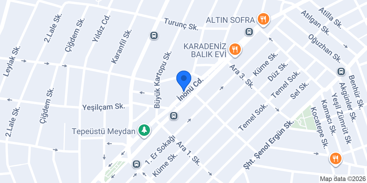 Huzur Erkek Kuaförü konumu